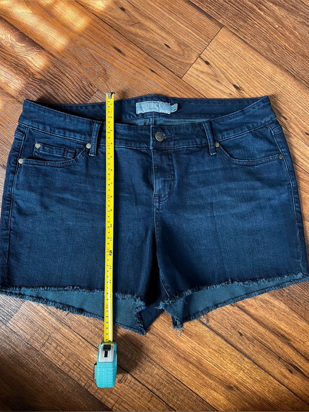 torrid Dark Blue Denim Cutoff Shorts